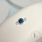 4mm Sterling Silver Birthstone Connector Charm - Links Permanent Jewellery Supplies