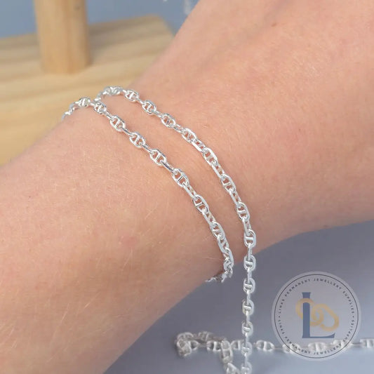 3mm Diamond Cut Mariner Chain