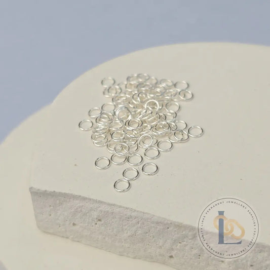 925 Sterling Silver & 14k Gold Filled Jump Rings 3mm (26Ga/Extra Light) - 20 pack 925 Sterling Silver