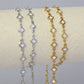 PVD Stainless Steel White Enamel Clover Chain