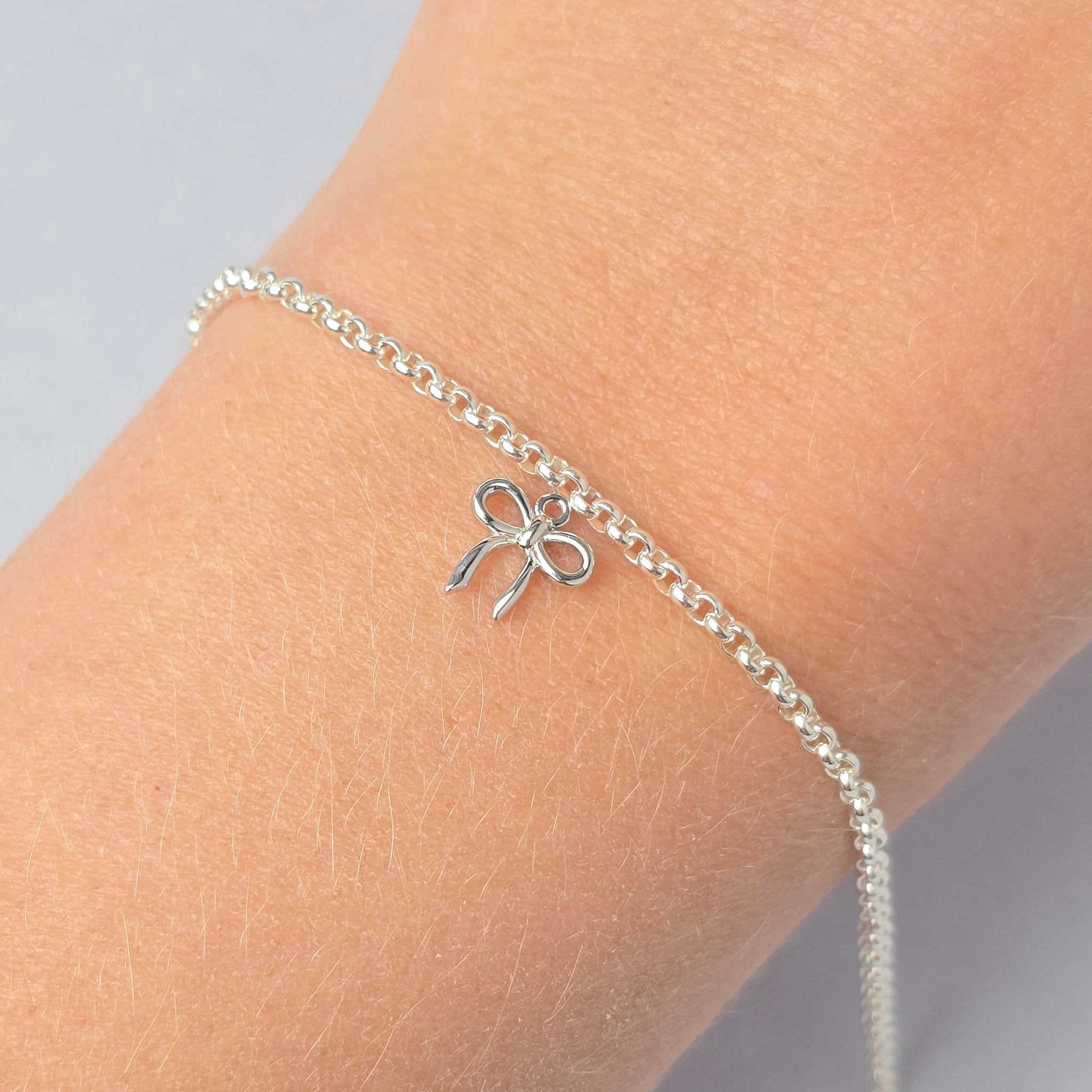 Sterling Silver Dainty Bow Charm