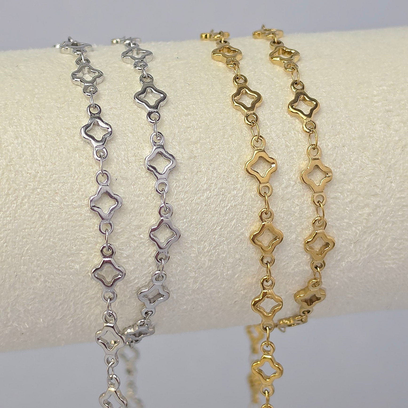 PVD Stainless Steel Clover Chain