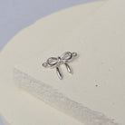 Sterling Silver Dainty Bow Connector