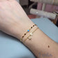 4mm Blue Opal Connector Charm - Links Permanent Jewellery Supplies