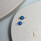 4mm Blue Opal Connector Charm - Links Permanent Jewellery Supplies