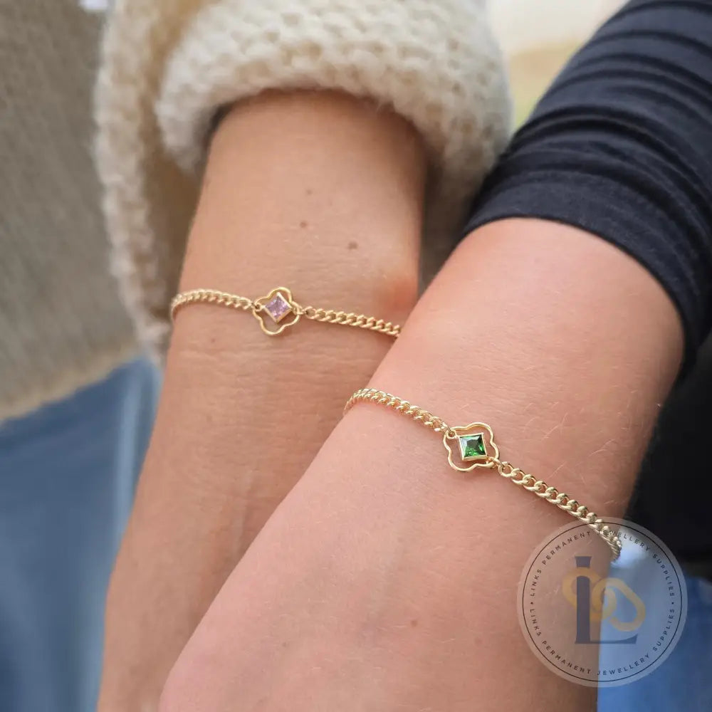 4mm Diamond Birthstone Connector