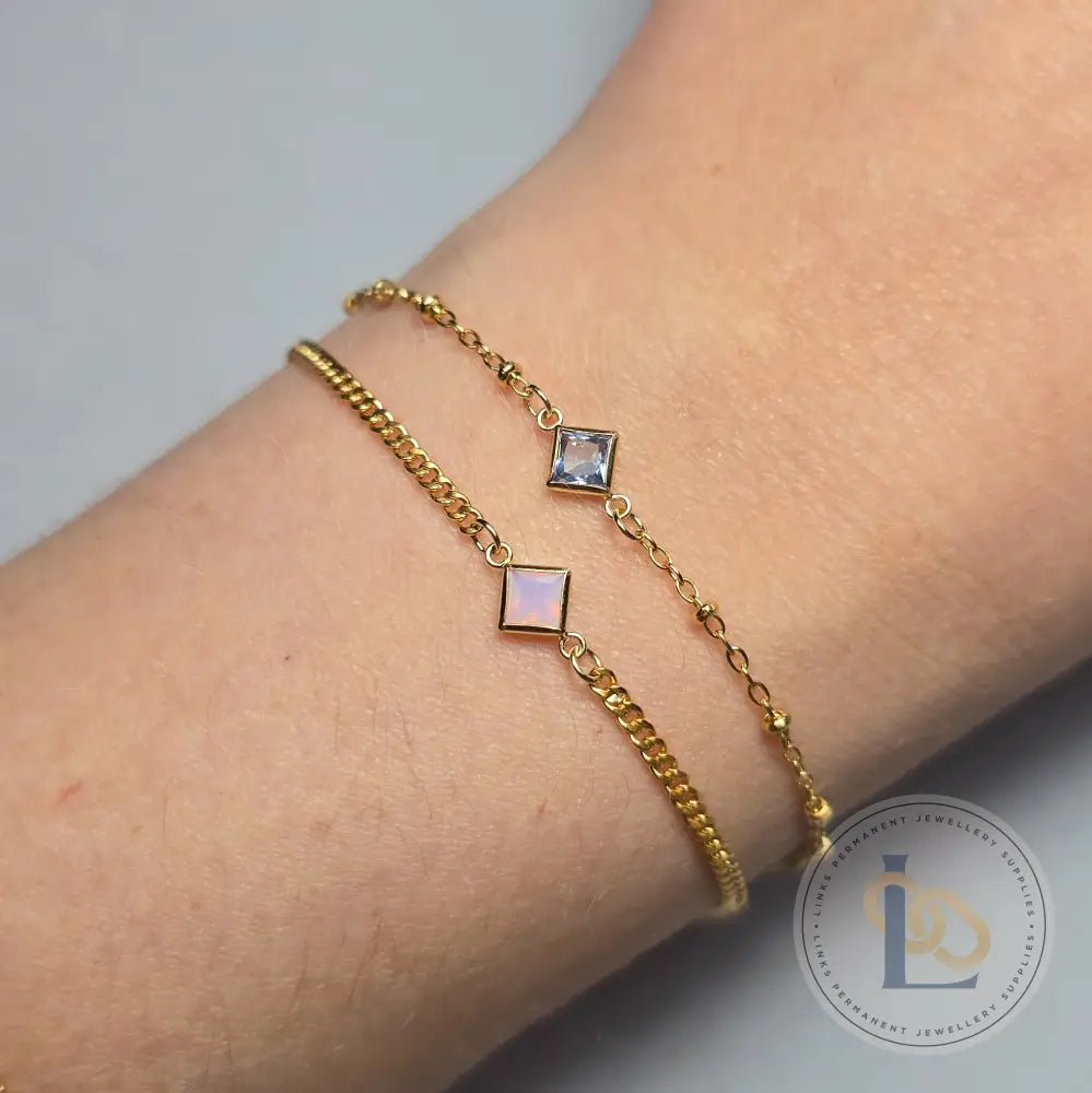 6Mm Crystal Rhombus Conector