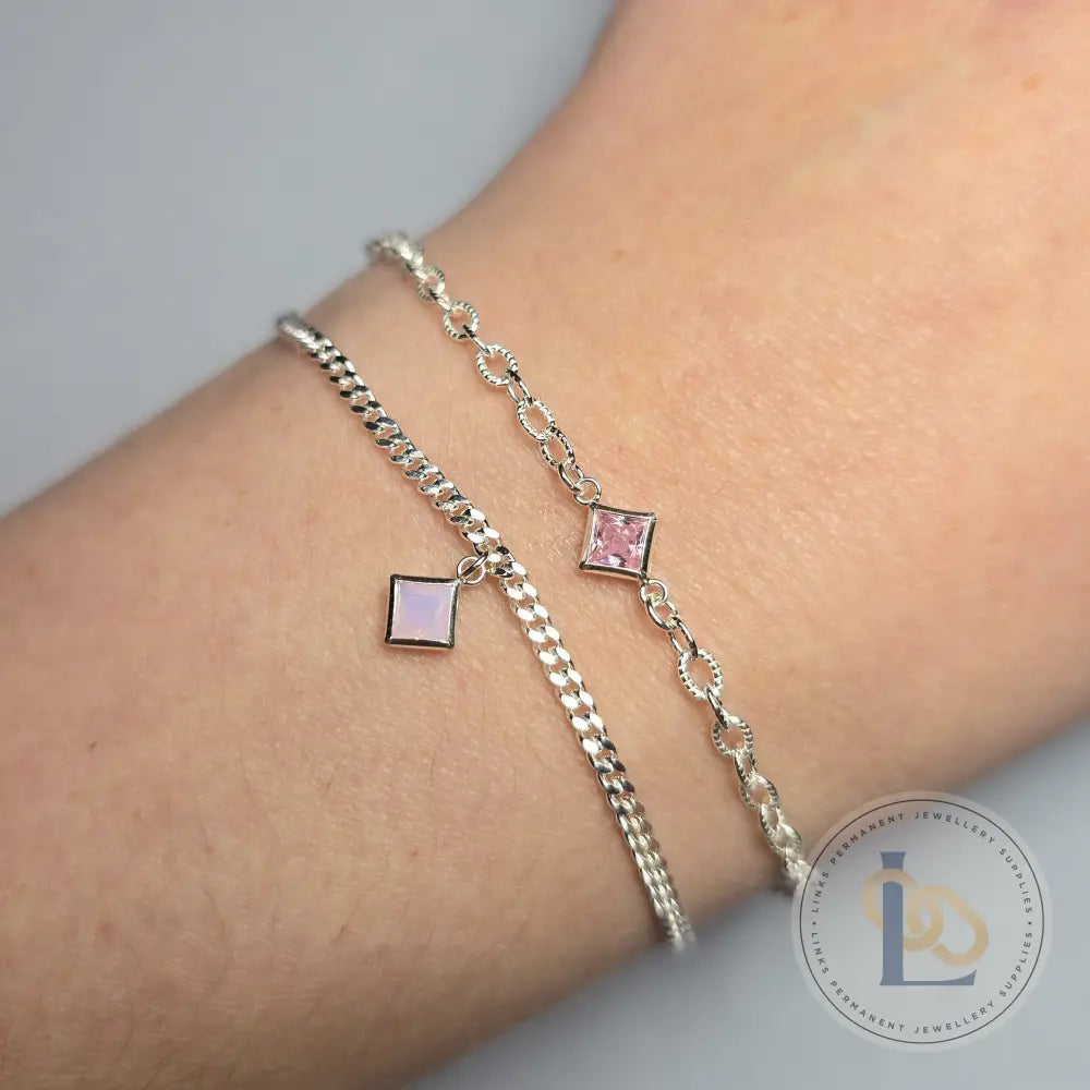 6Mm Crystal Rhombus Pendant