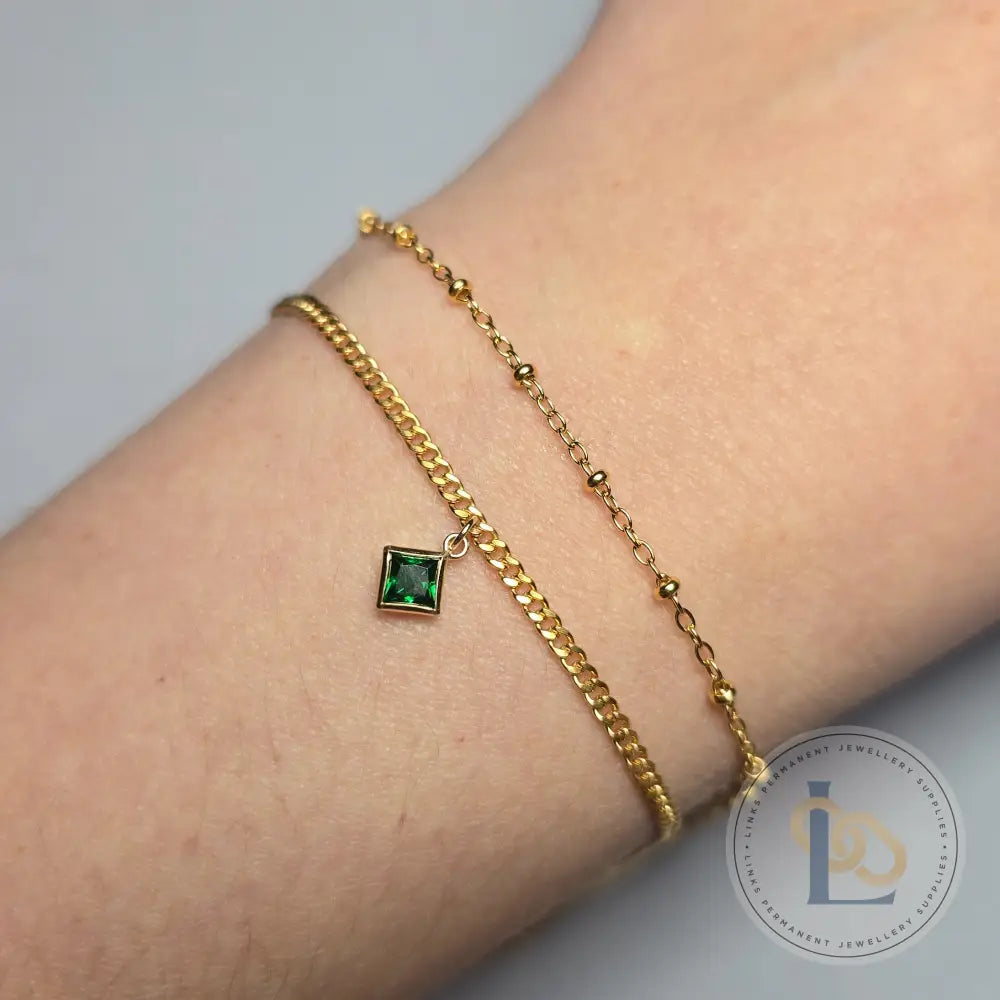 6Mm Crystal Rhombus Pendant