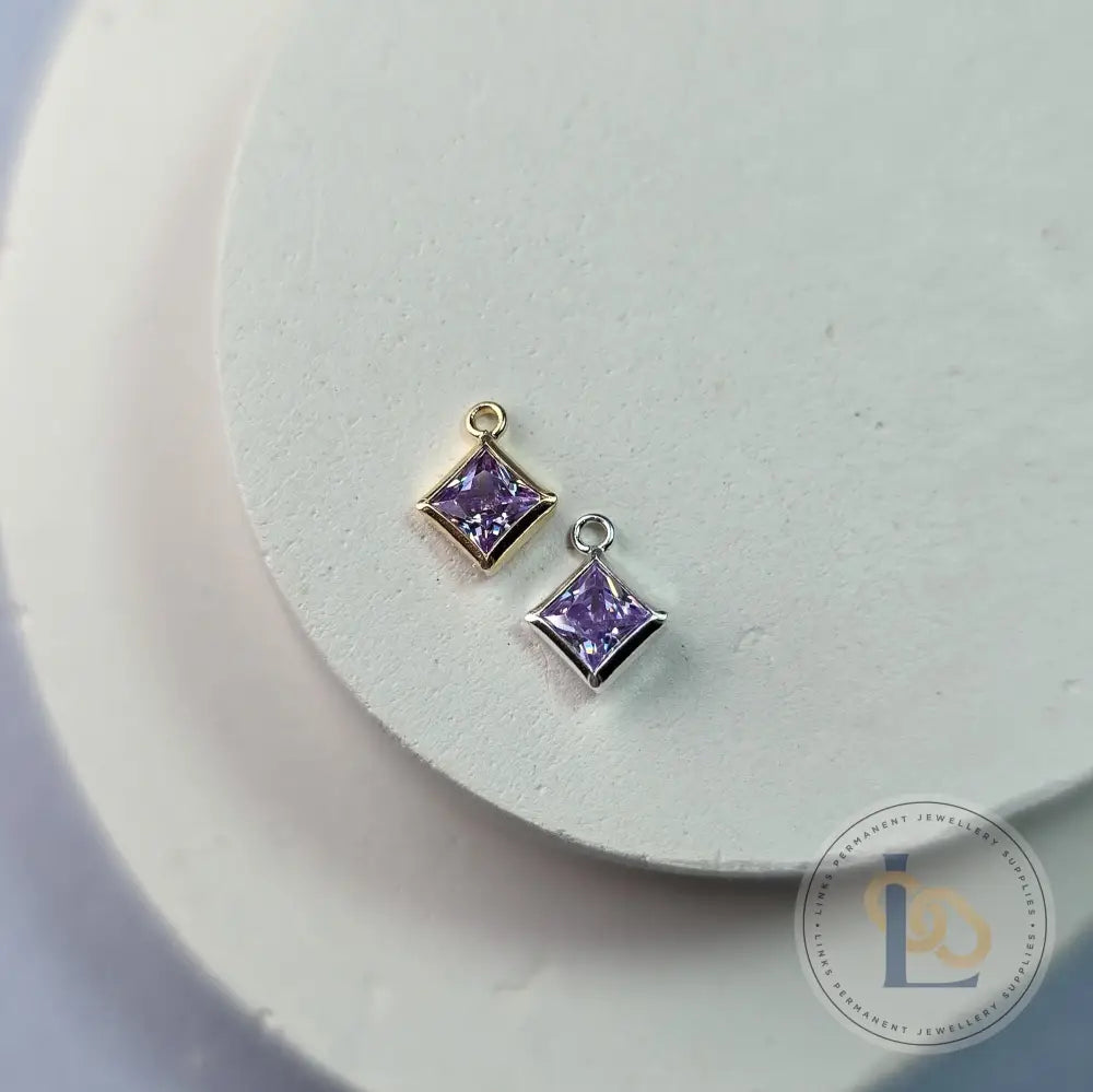 4Mm Crystal Diamond Pendant