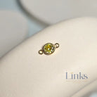 4mm Gold Filled Birthstone Connector Charm - Links Permanent Jewellery Supplies