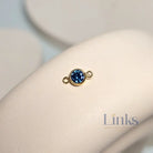 4mm Gold Filled Birthstone Connector Charm - Links Permanent Jewellery Supplies