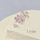 4mm Heart Birthstone Connector Charm