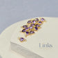 4mm Heart Birthstone Connector Charm