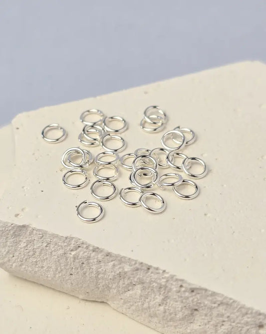 925 Sterling Silver & 14k Gold Filled Jump Rings 4mm (22Ga) - 20 pack 925 Sterling Silver