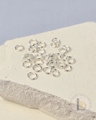 925 Sterling Silver & 14k Gold Filled Jump Rings 4mm (22Ga) - 20 pack 925 Sterling Silver