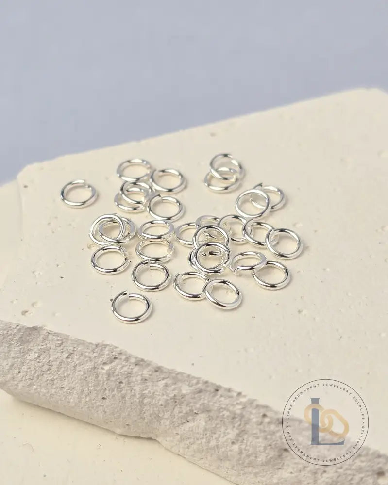 925 Sterling Silver & 14k Gold Filled Jump Rings 4mm (22Ga) - 20 pack 925 Sterling Silver