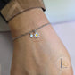 4mm Opal Heart Charm