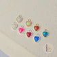 4mm Opal Heart Charm