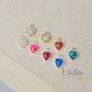 4mm Opal Heart Charm