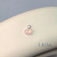 4Mm Pink Opal Pendant Charm Sterling Silver