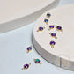 4Mm Purple Opal Connector Charm