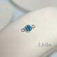 4mm Sterling Silver Birthstone Connector Charm - Links Permanent Jewellery Supplies