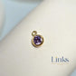 4mm Gold Filled Birthstone Pendant Charm - Links Permanent Jewellery Supplies