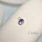 4mm Sterling Silver Birthstone Pendant Charm - Links Permanent Jewellery Supplies