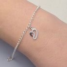 Sterling Silver Tiny Toes CZ Pendant Charm Charms