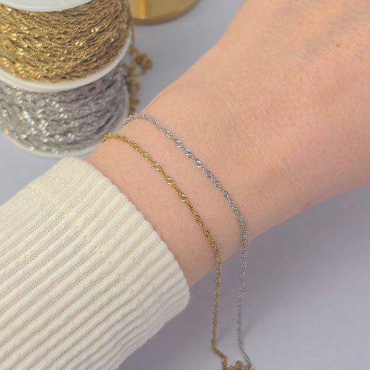 2mm PVD Stainless Steel Rope Chain