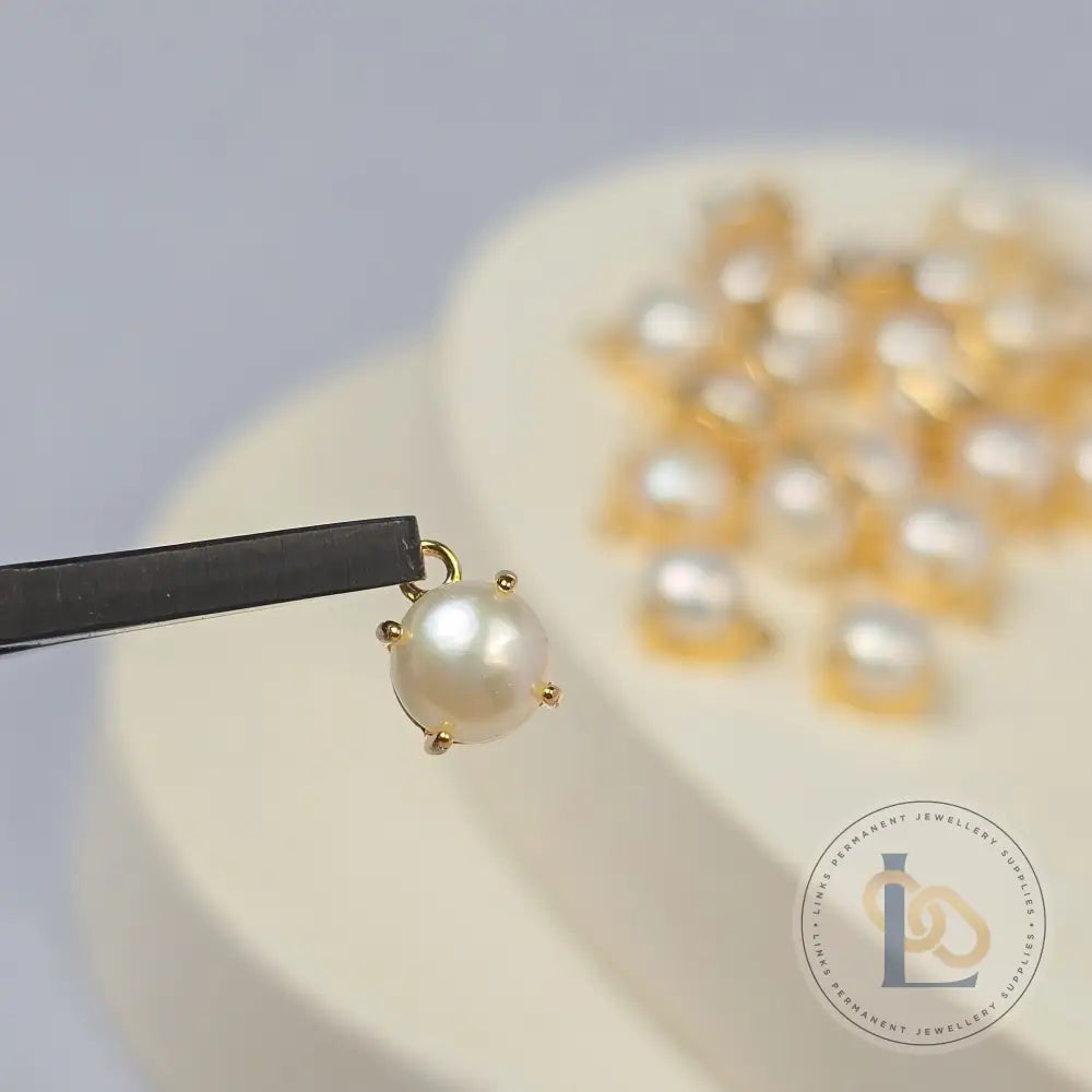5mm Round Freshwater Pearl Pendant Charm Charms