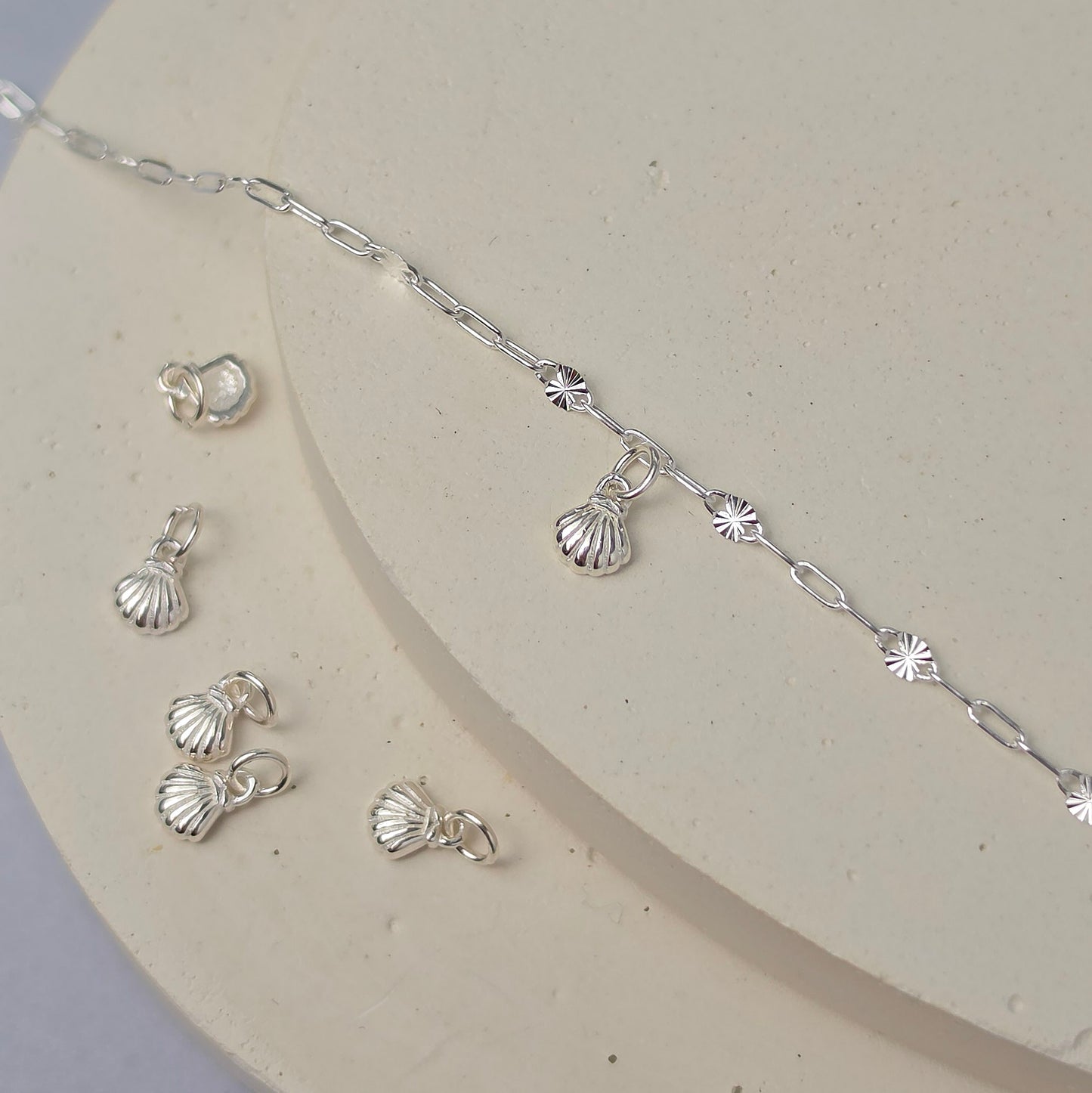 Sterling Silver Mini Shell Charm