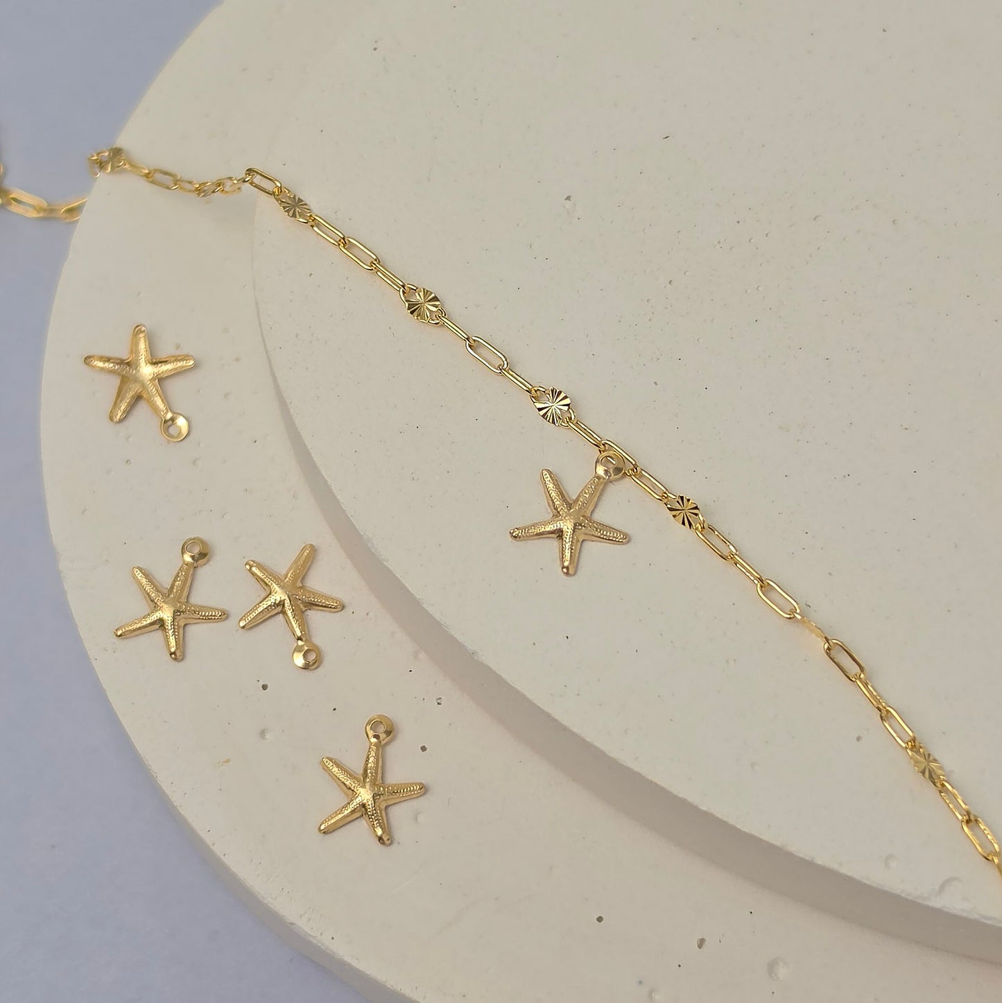 14k Gold Filled Starfish Charm