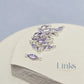 6mm Marquise Birthstone Connector Sterling silver / June - Alexandrite