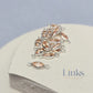 6mm Marquise Birthstone Connector Sterling silver / November - Topaz