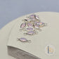 6mm Marquise Opal Connectors Sterling silver / Pink Opal
