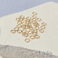 925 Sterling Silver & 14k Gold Filled Jump Rings 3mm (22 & 24 Ga) - 20 pack 14k Gold Filled / 0.5mm wire diameter 24