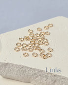 925 Sterling Silver & 14k Gold Filled Jump Rings 3mm (22 & 24 Ga) - 20 pack 14k Gold Filled / 0.64mm wire diameter 22