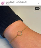 14K Gold Filled Clover Connector