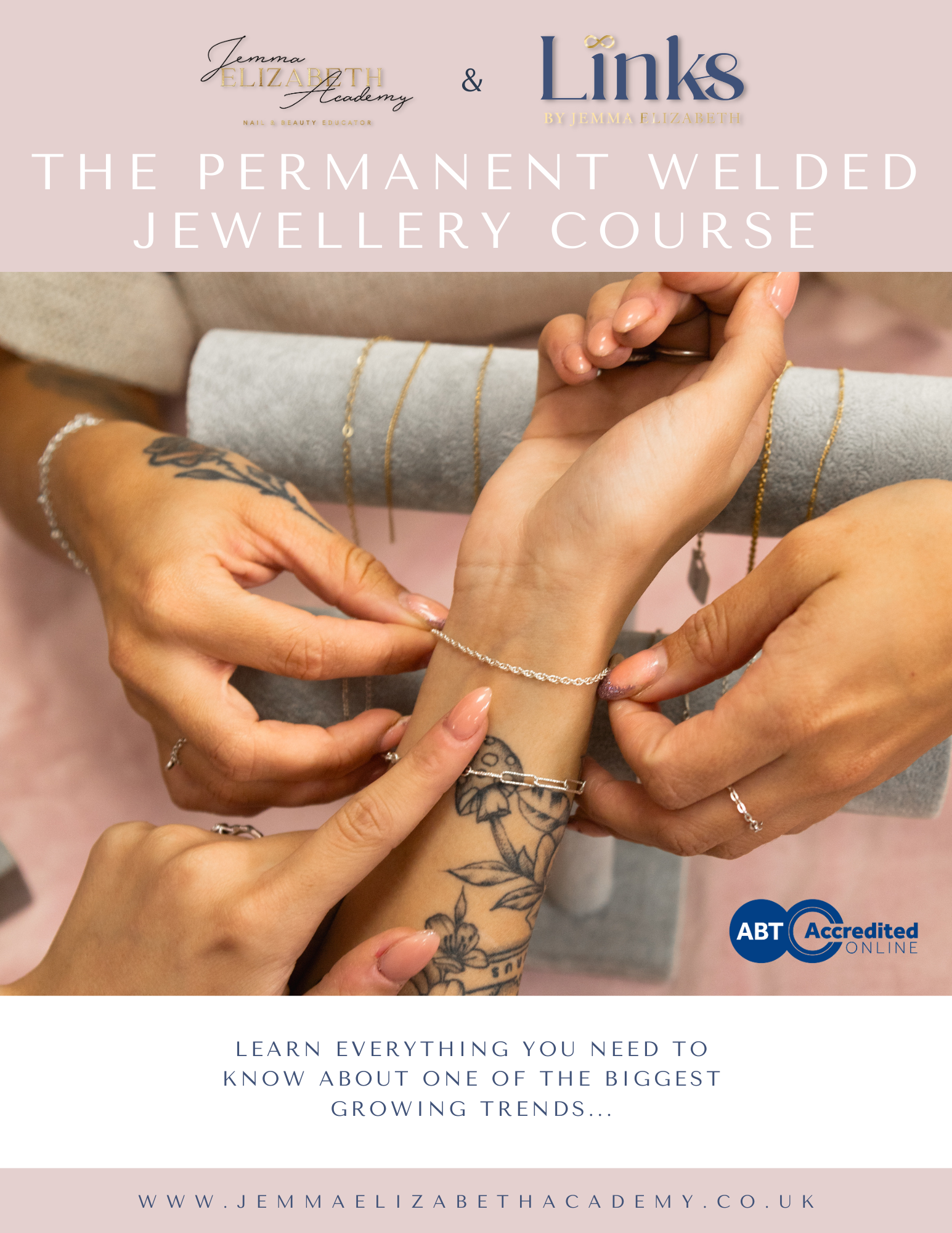 The Permanent Welded Jewellery Course - Staff - Links Permanent Jewellery Supplies