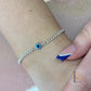 Blue Evil Eye Connector Charm - Links Permanent Jewellery Supplies