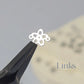Cherry Blossom Connector Charm - 14k Gold Filled & Sterling Silver Sterling Silver