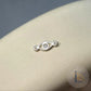 Cubic Zirconia Evil Eye Connector Charm Sterling Silver