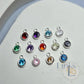 4Mm Sterling Silver Birthstone Pendant Charm Full Set Of 13 Charms