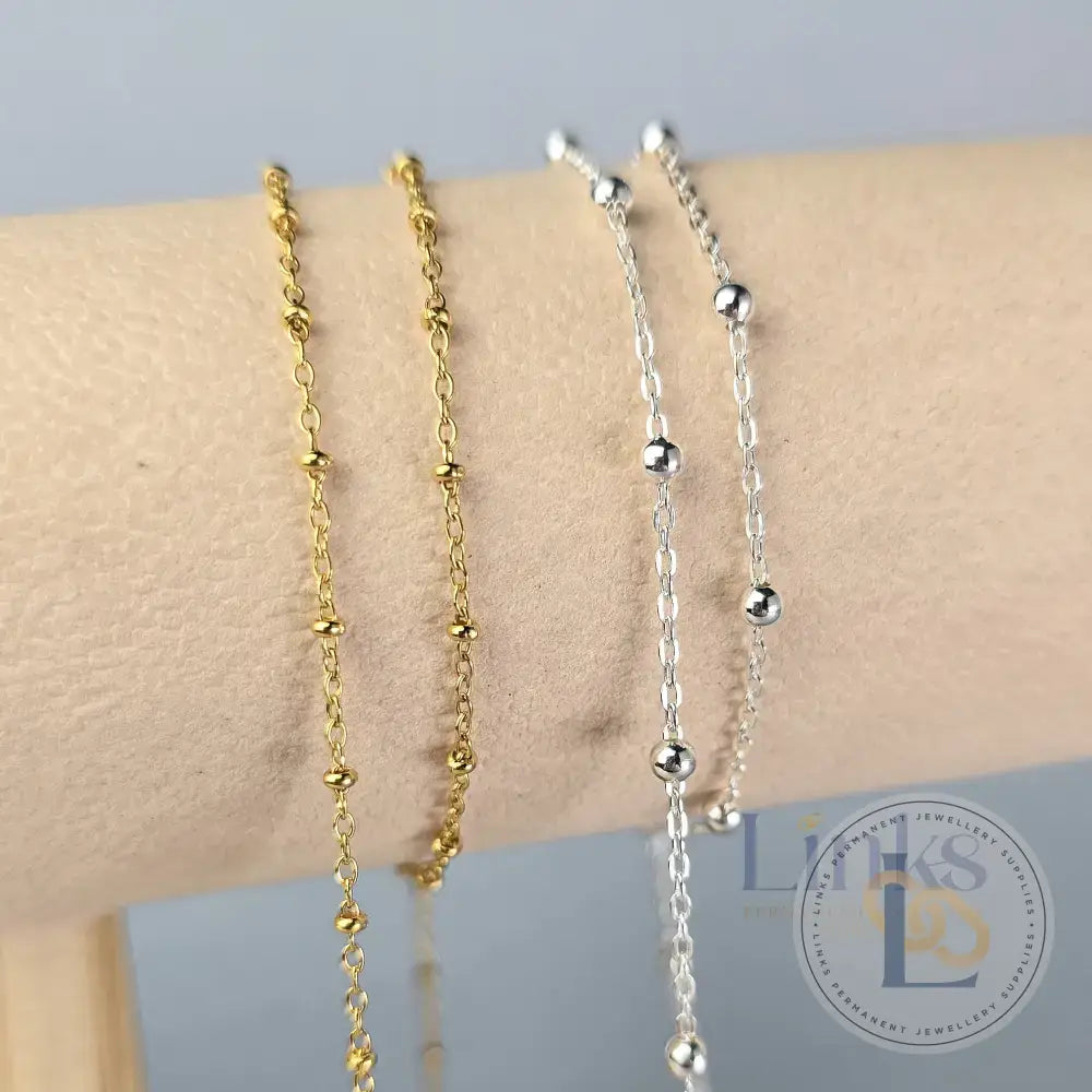 1.35mm Satellite Chain - 14K Gold Filled & 925 Sterling Silver