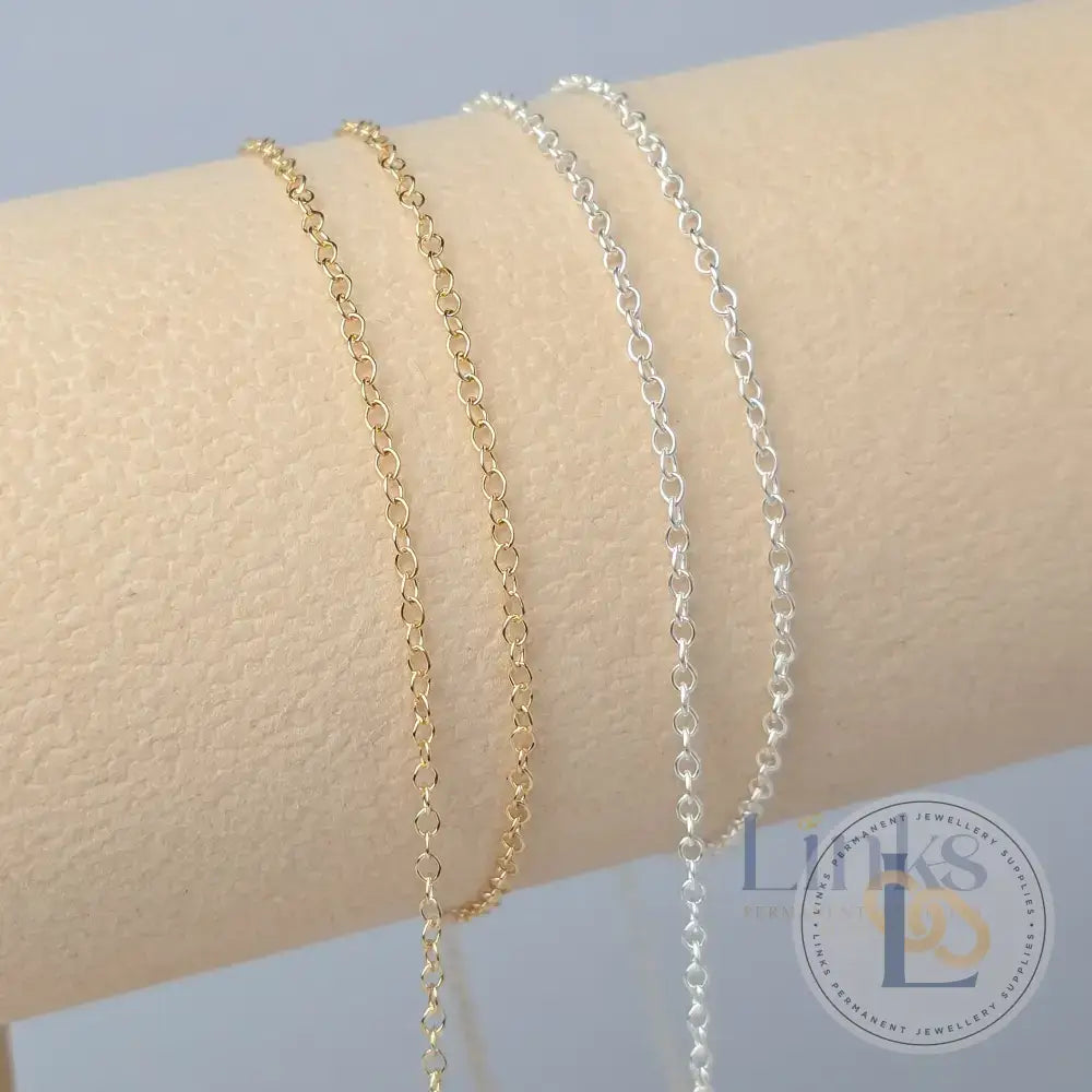 1.7mm Cable Chain - 14k Gold Filled & 925 Sterling Silver