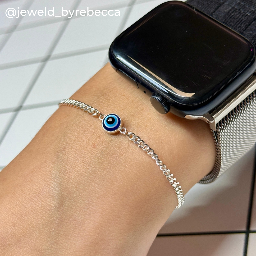 Blue Evil Eye Connector Charm