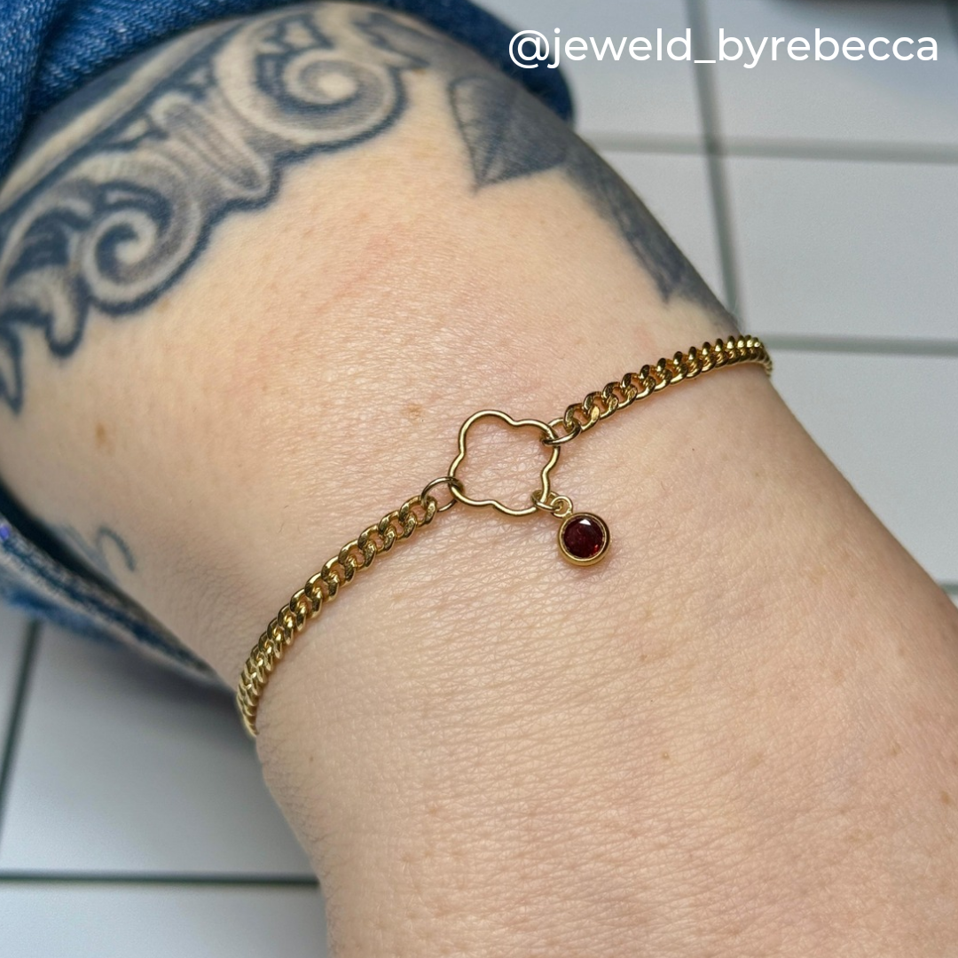 14K Gold Filled Clover Connector