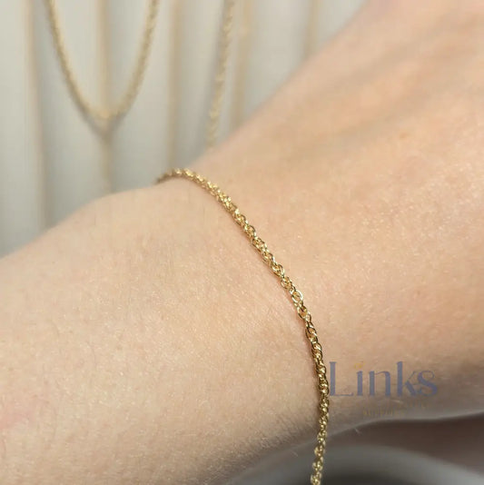 Gold Filled Rope Chain 1.63mm - Links Permanent Jewellery Supplies